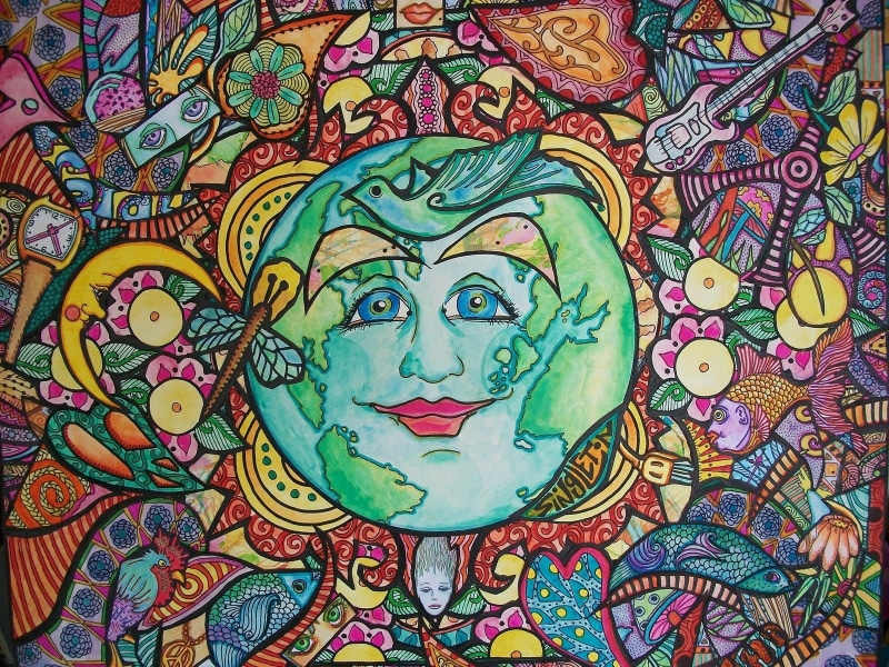Psychedelic, Artistic, Hippie, Trippy, 720P