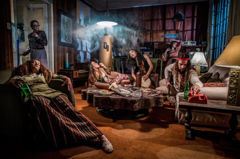 occupation, hippie, people, 1080P, market, incidental people, men, adult, group of people, retail, building exterior, small business, smoke - physical structure