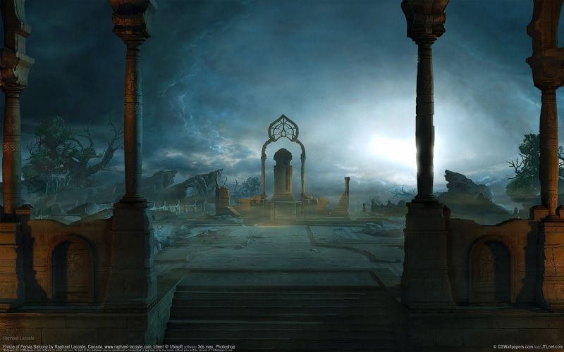 beige, 1080P, persia, prince, hd, illustration, video games, statue