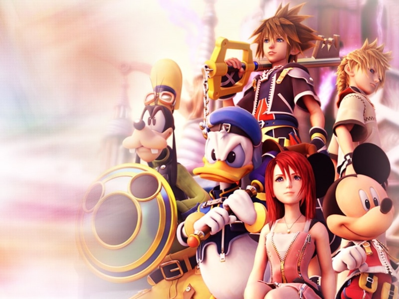 480P, kingdom, mouse, donald, sora, hd, ducks, goofy, animals, Kingdom Hearts, hearts, art, x, mickey, kairi, duck