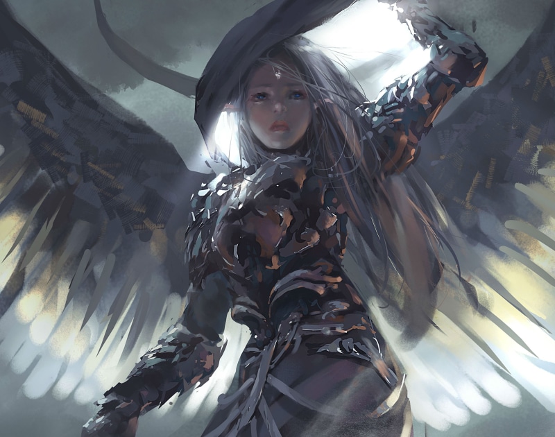 adventure, blade, 2K, perfect, anime, manga, comics, fantasy, ghost, wlop