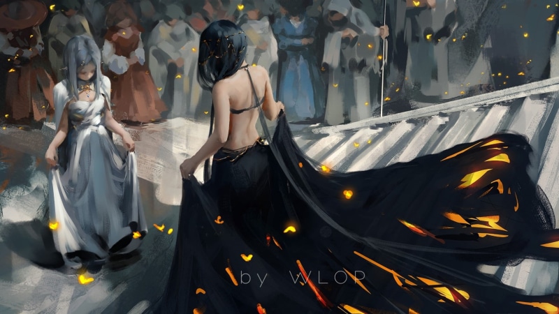 1080P, comics, fantasy, adventure, wlop, ghost, perfect, blade, anime, manga