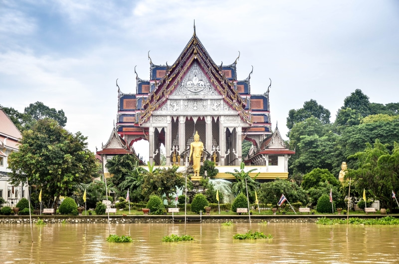 silhouette, building exterior, thai, trip, belief, landscape, outdoors, ornate, symbol, illustration, temple, background, traditional, spirituality, style