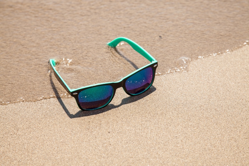 vacation, brown, summer, sea, shadow, eyewear, close-up, focus on foreground, justin, land, personal accessory, sand, day, beach, accessory, vacations