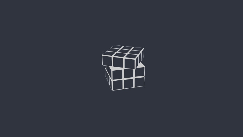 cube, 1080P, minimalism, rubiks
