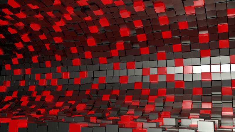 squares, shape, cubes, 5K, architecture, low angle view, the red squares, in a row, built structure, full frame, wall - building feature, pattern, no people