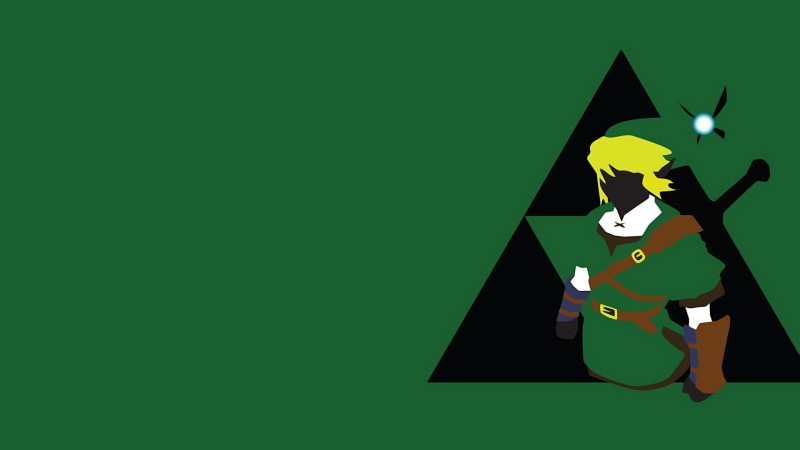 copy space, anime, paper, creativity, 1080P, yellow, Link, character, no people, representation, male, studio shot, green background, colored background