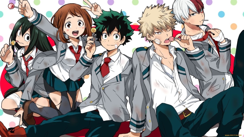 Uraraka Ochako, 1080P, Midoriya Izuku, Boku no Hero Academia, Todoroki, Tsuyu Asui, Bakugō Katsuki, Ochako Uraraka, Shoto Todoroki, Todoroki Shōto, Shouto Todoroki