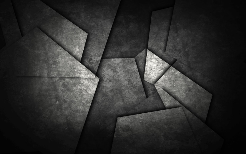 shapes, triangle, minimalism, monochrome, dark, 1080P, pattern, geometry, metal, abstract