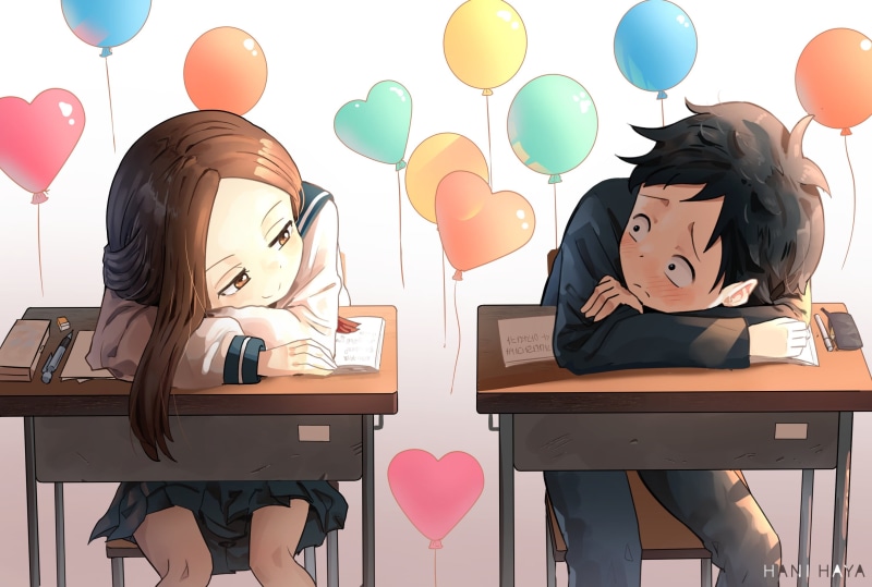 Takagi (Karakai Jouzu no Takagi-san), Karakai Jouzu no Takagi-san, Anime, 2K, Nishikata (Karakai Jouzu no Takagi-san)