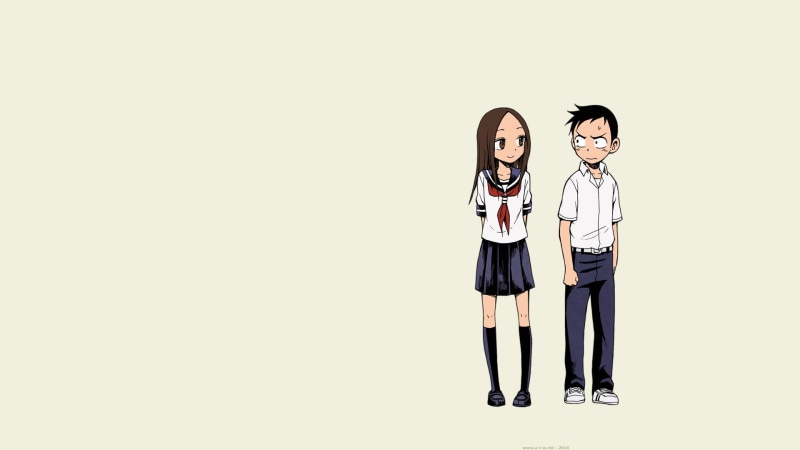 School Uniform, Long Hair, Takagi, romance, Souichirou Yamamoto, schoolgirls, San, Nishikata, Manga, 1080P, Karakai Jouzu no Takagi, anime