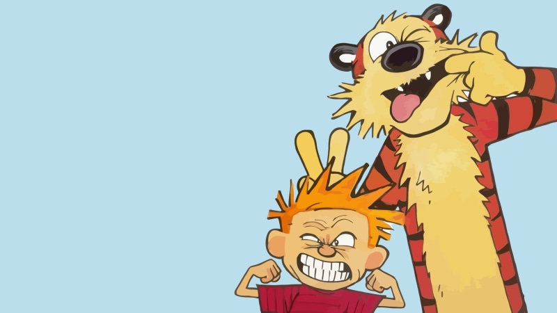 people, nature, sky, Bill Watterson, art and craft, comics, 1080P, creativity, lifestyles, animal wildlife, cartoon, Calvin and Hobbes, arts culture and entertainment
