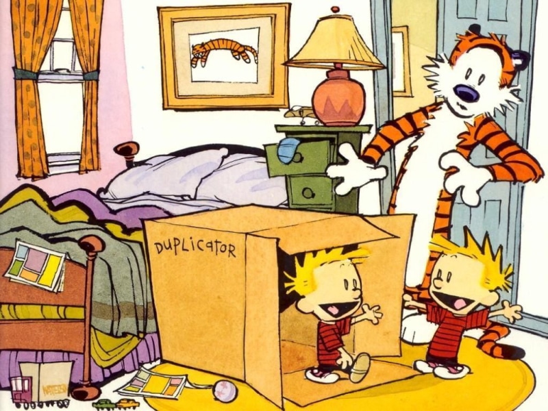 Calvin and Hobbes, 480P, comics, Bill Watterson