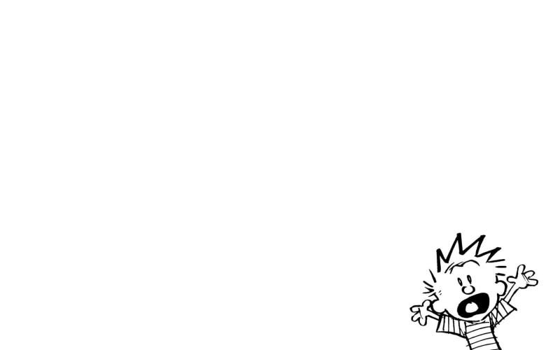 no people, human representation, studio shot, Calvin and Hobbes, comics, copy space, wall - building feature, white background, Bill Watterson, clear sky