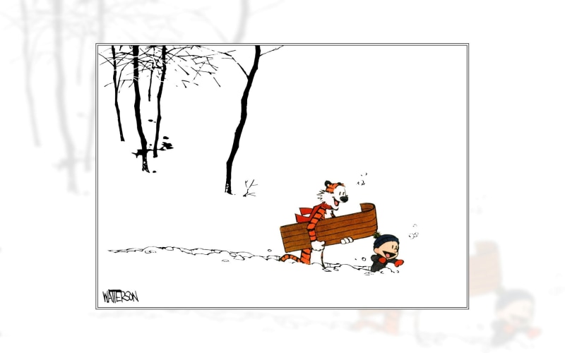 nature, Bill Watterson, religion, clear sky, still life, no people, red, wall - building feature, tree, plant, studio shot, text, picture frame, comics