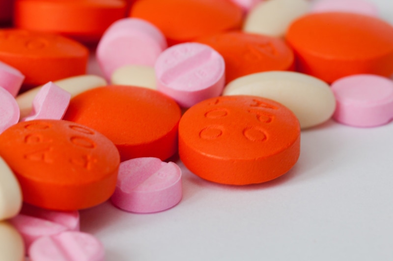 sickness, care, pharmacy, assorted, nutritional supplement, pill, choice, studio shot, selective focus, color, pink color, health, capsule, no people, medical