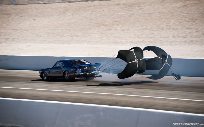 drag, race, parachute, car, 1080P, hd, classic, mustang, cars, ford, strip