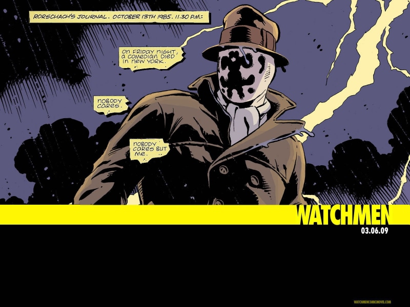 hd, cartoon/comic, rorschach, watchmen, 720P