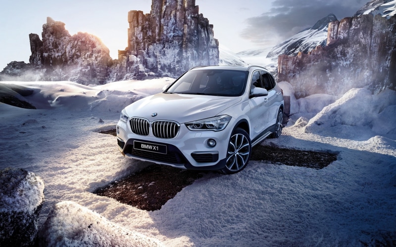 Snow, Winter, BMW, 1080P, White, f, Car, x