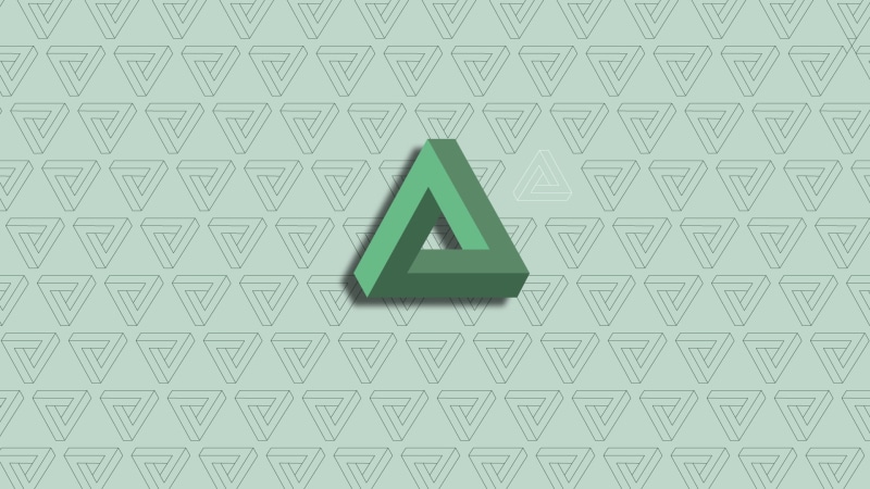 minimalism, abstract, 1080P, Penrose triangle, geometry