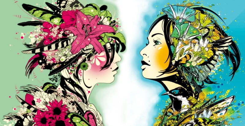 kaleidoscope, DJ Okawari, album covers, 2K