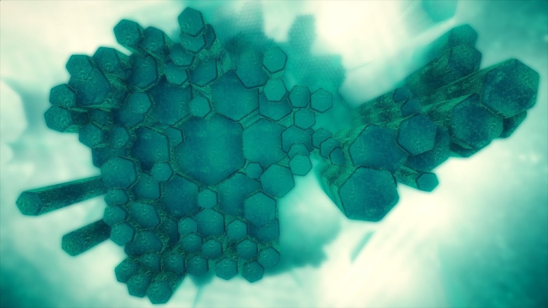 black, genetic Research, microbiology, turquoise colored, green color, virus, futuristic, magnification, no people, light, figures, 1080P, close-up, rods