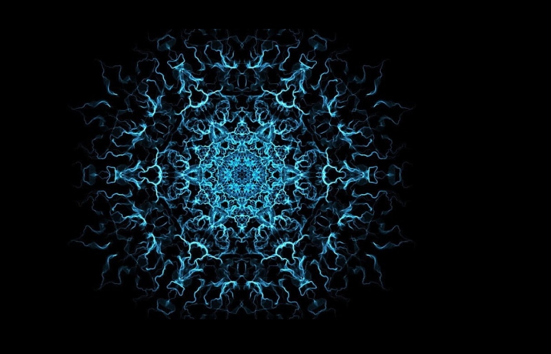 magnification, science, indoors, black background, education, mandalas abstract, biology, healthcare and medicine, genetic research, three dimensional