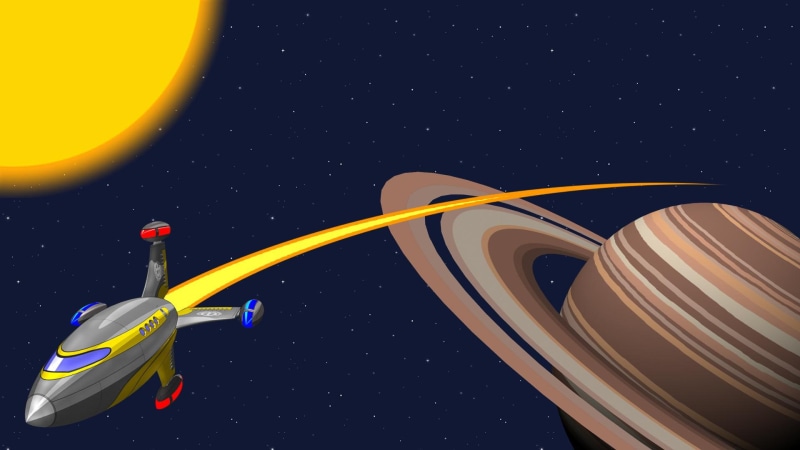 1080P, travel, 3d and abstract, rocket, space, planet, saturn