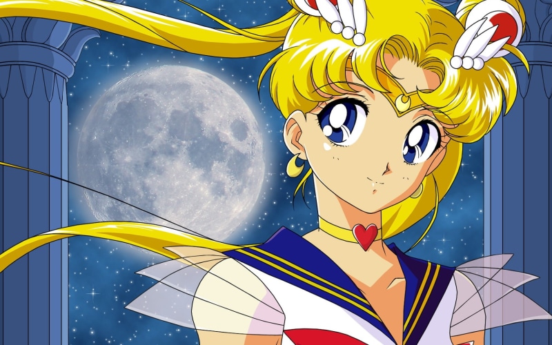 sailor, moon, hd, art, space, moons, 720P, Sailor Moon