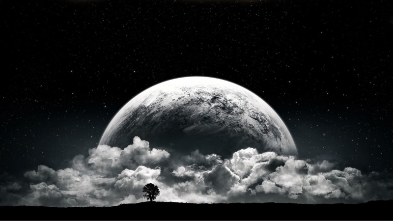 moons, hd, x, 1080P, art, space, Moon