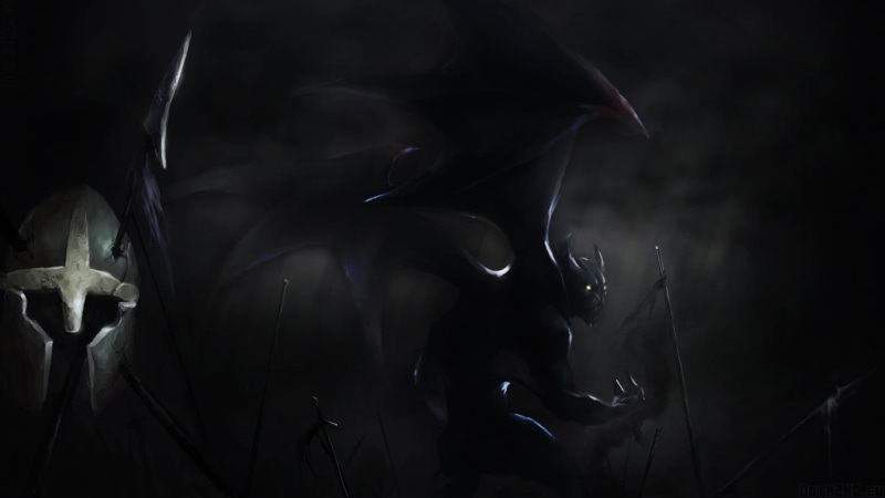 no People, backgrounds, copy space, indoors, black Color, dark, art, fantasy, black background, gargoyle, still life, panoramic, night, ghost, mystery