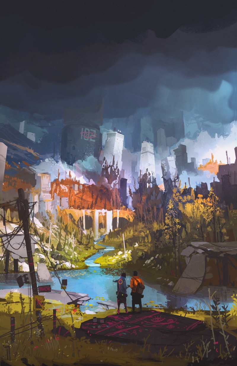 concept art, illustration, Ismail Inceoglu, digital art, 1080P