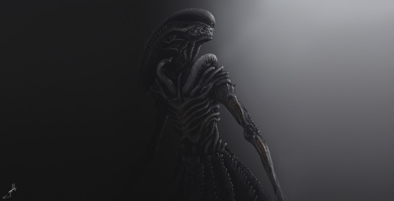artwork, Xenomorph, aliens, 2K, dark