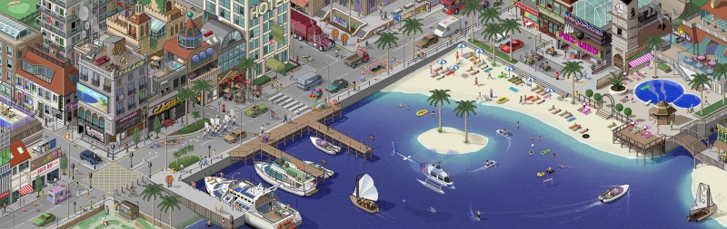 Pixel Art, 2K, Isometric, Pixelated