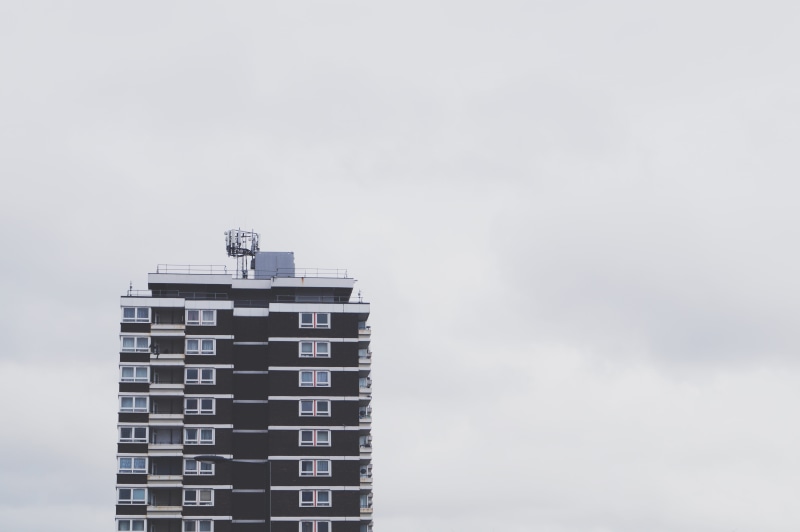united kingdom, building exterior, office building exterior, apartments, 5K, modern, london, office, skyscraper, grey, cloud - sky, outdoors, city, horizon