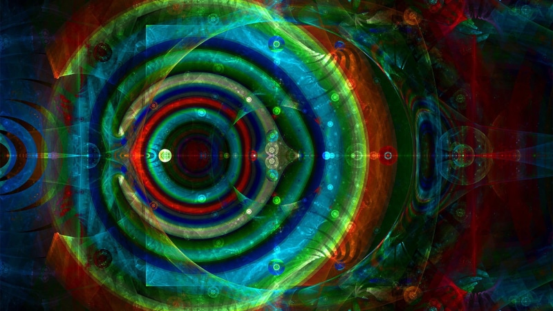 1080P, effect, design, circle, space, backgrounds, fractal, greenish blue, light, spiral, art and craft, creativity, color, bangle, graphic, motion, curve