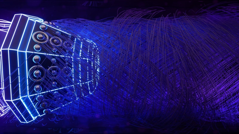 1080P, blue, hair, 3D Abstract, polygon art, geometric figures, abstract