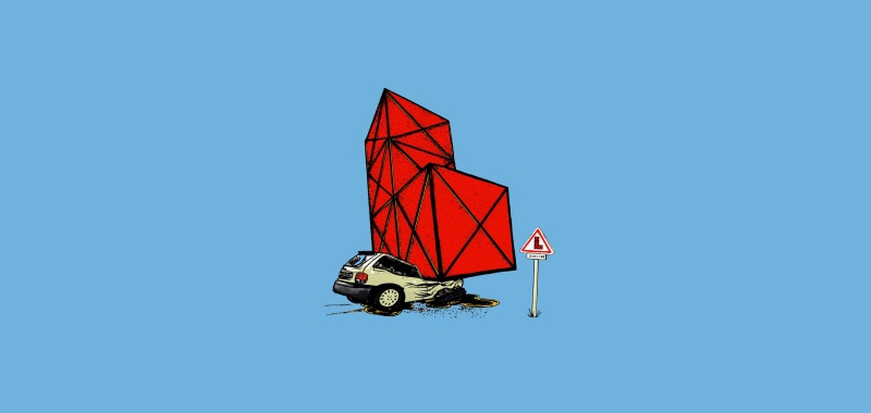 geometric figure, accident, red, oil, blue, communication, outdoors, restriction, sky, crash, blue background, no people, airplane, air vehicle, machine