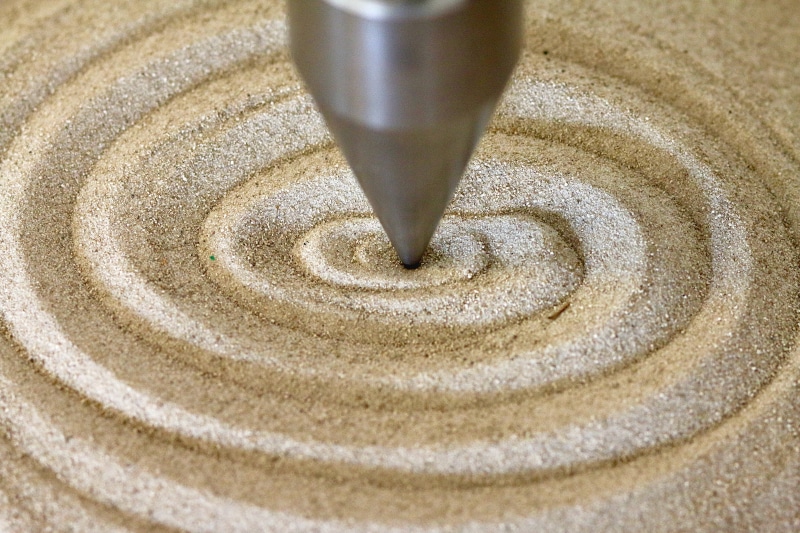 equipment, close-up, focus on foreground, food and drink, full frame, sand, shape, 5K, metal, selective focus, geometric, pattern, art and craft, spiral