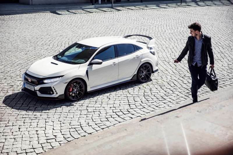 racing, car, honda civic type r, 720P