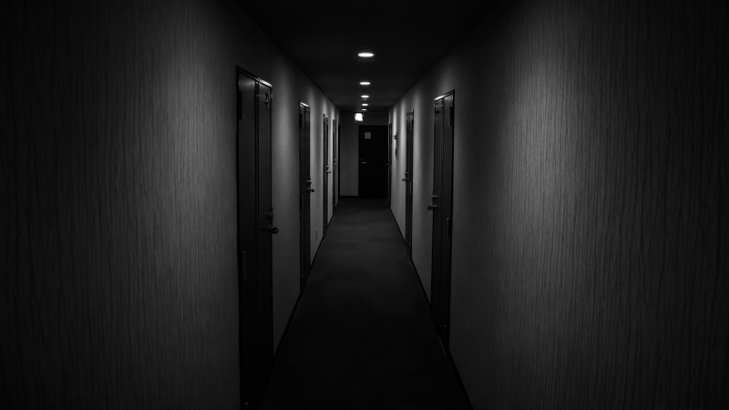 building, entrance, japan, floor, indoors, 5K, alloy, the way forward, flooring, black and white, hostel, housing, kyoto, light, empty, absence, dark