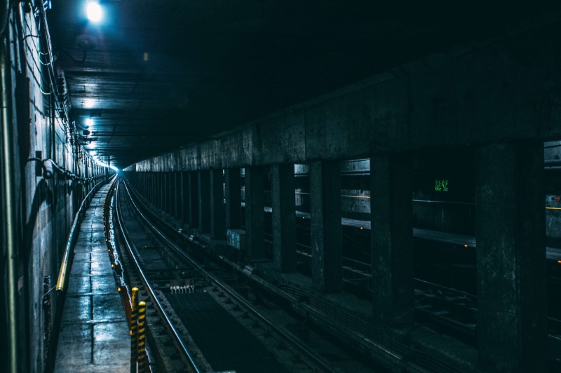 empty, tunnel, tube, transportation, line, railroad, metro, city, transport, corridor, public transportation, underground, train, 4K, background, u, modern