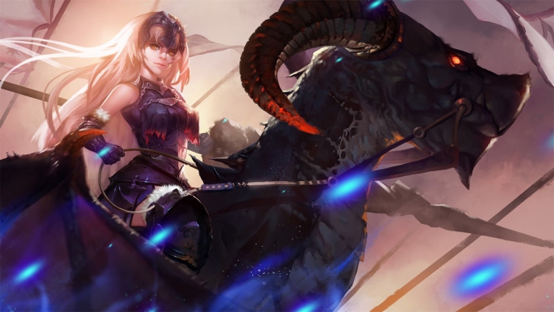 yellow eyes, dragon, Jeanne dArc, creature, drawing, digital painting, fan art, fantasy art, illustration, artwork, anime girls, long hair, women, 2D, armor