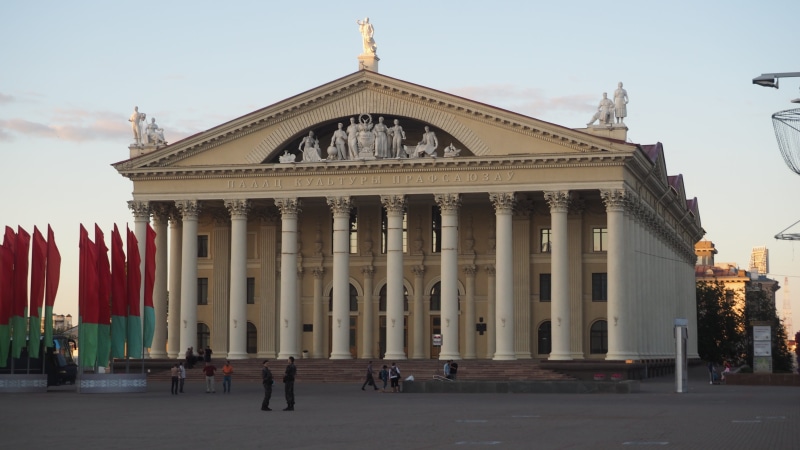 sky, city, the past, travel destinations, building exterior, architecture, nature, 4K, belarus, minsk, facade, pediment, history, government, street, cultural house