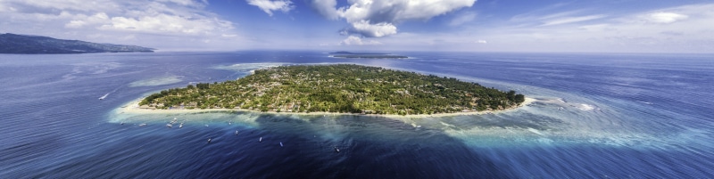 5K, photo, scenics - nature, beach, no people, outdoors, beauty in nature, cloud - sky, environment, ocean, lagoon, daytime, gili air, indonesia, sky