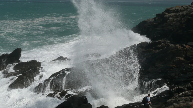 seascape, scenics, Bit, DMC, rocks, England, nature, outdoors, splashing, surf, TZ3, power, Penwith, beach, cliff, breaking, wave, spray, storm, landscape