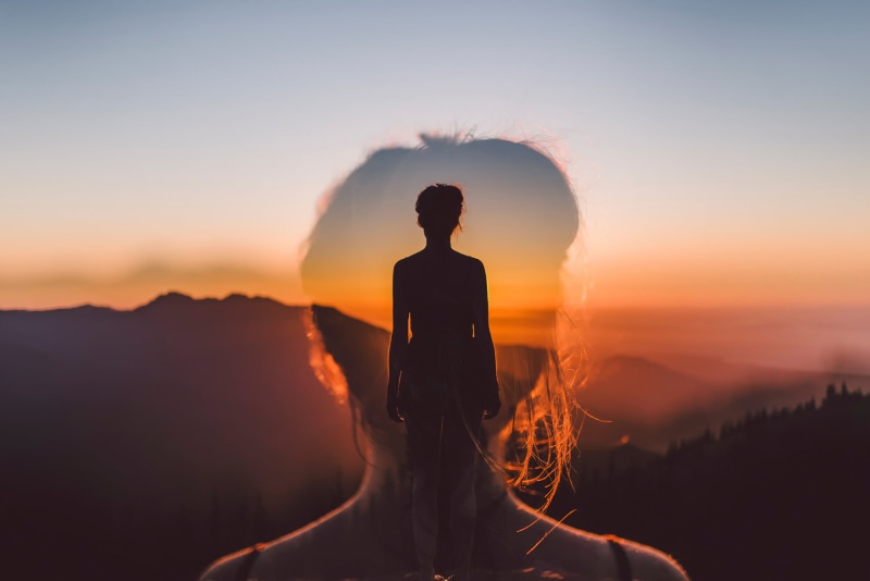 cloud - sky, adult, scenics, healthy Lifestyle, three quarter length, beauty In Nature, morning, back Lit, women, sunset, 1080P, vacations, summer, meditating