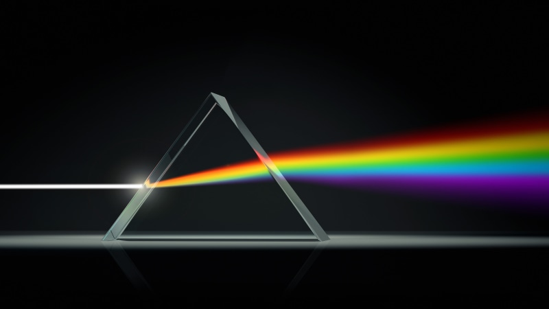 4K, colorful, prism
