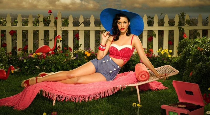 album, one person, clothing, Katy Perry, fashion, plant, women, grass, leisure activity, hairstyle, sitting, Music, adult, perry, cover, katy, outdoors