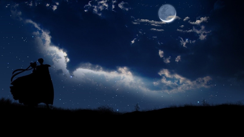 Moon, Stars, 1080P, Night, Sailor Moon